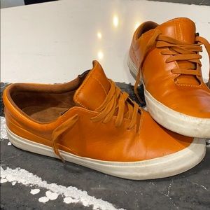 Men’s SUPRA low cut brown vegan leather 10.5 suede